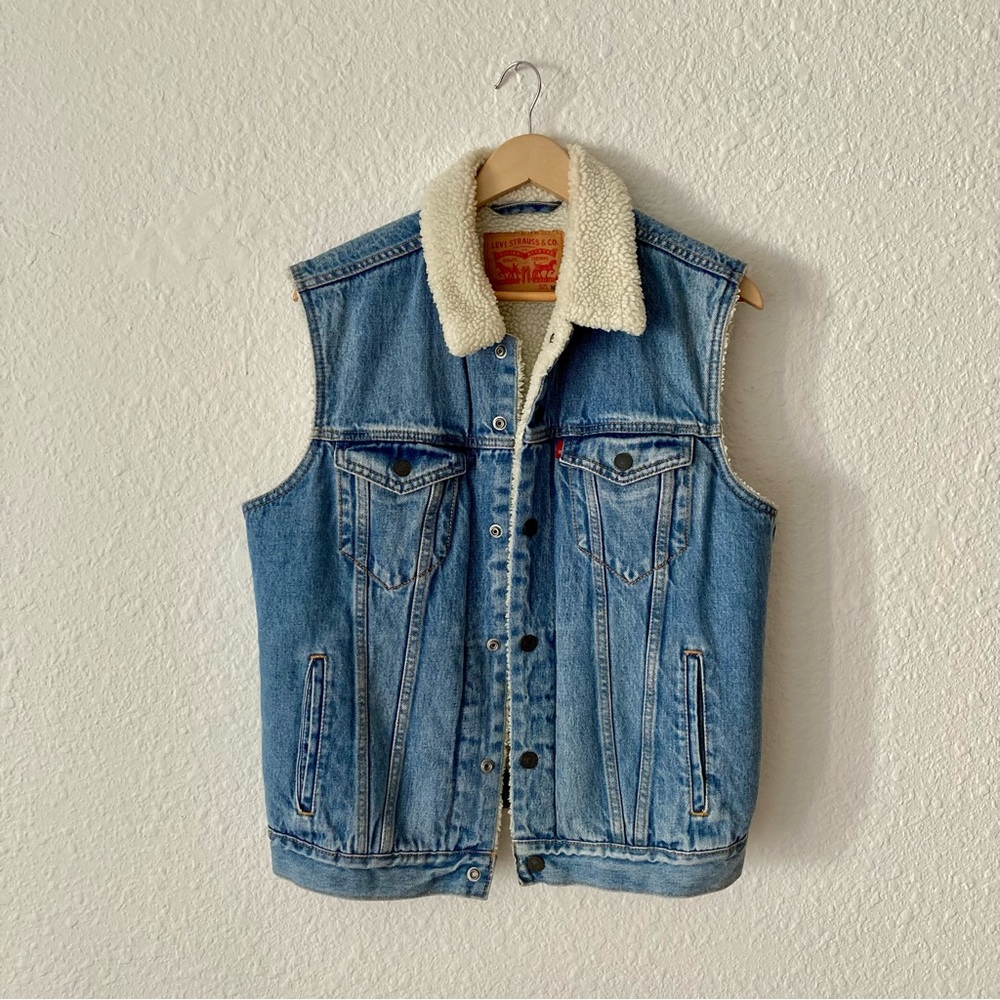 Levi’s Sherpa Lined Denim Vest